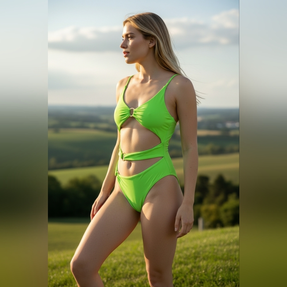 Green Ymi Juniors Swimsuits